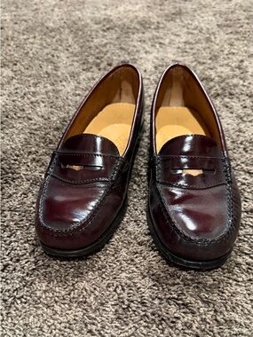 Bass Women's Penny Loafers in Burgundy